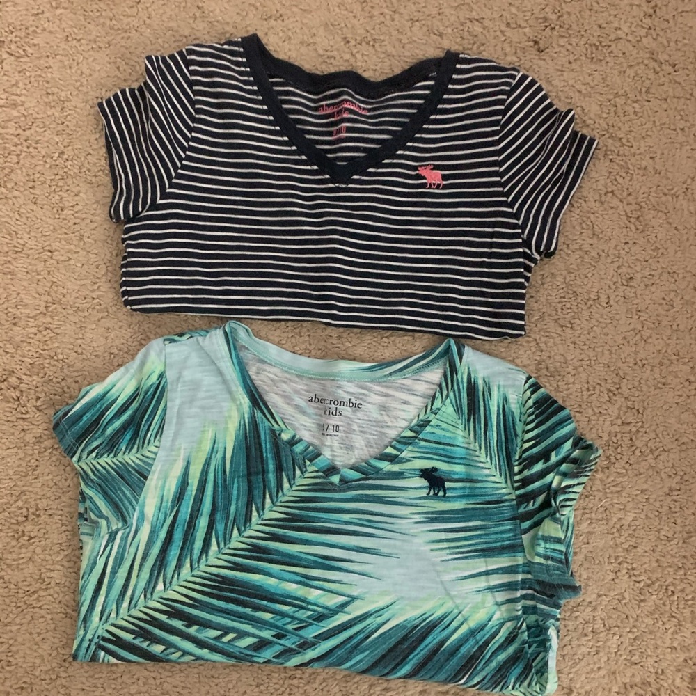 2 Abercrombie v neck t-shirts